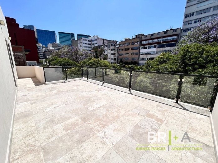 Departamento PH con terraza en renta en Polanco