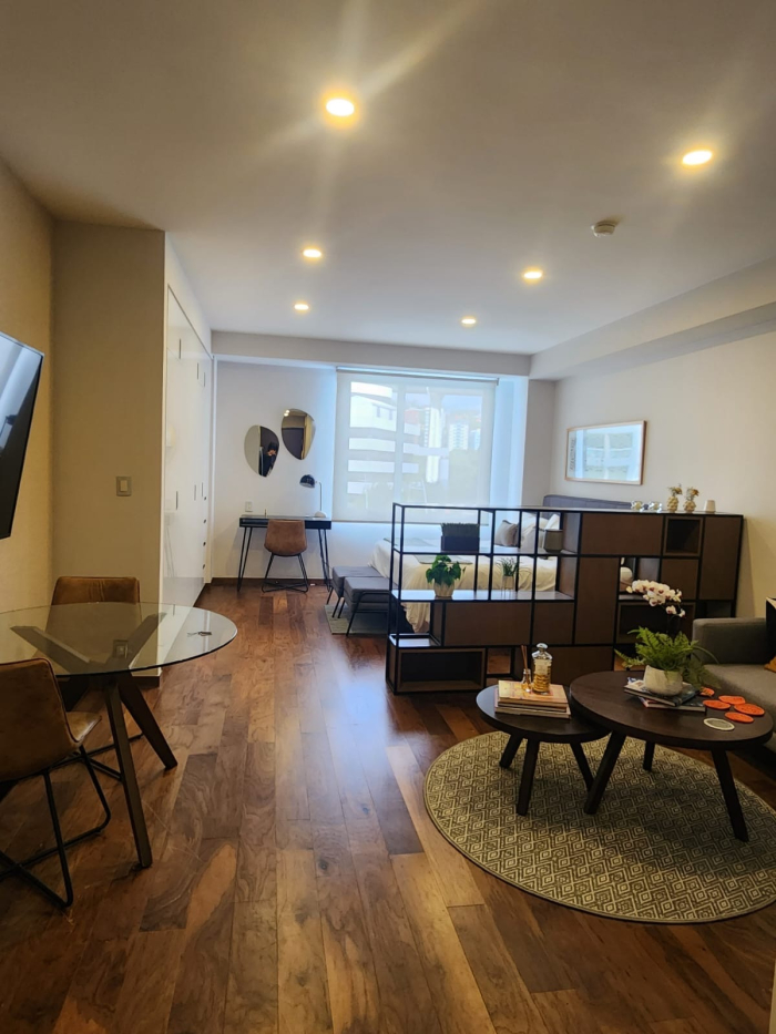 excelente loft amueblado y equipado. listo para entrar!!