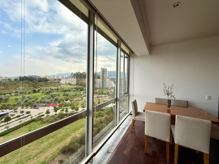 departamento amueblado y equipado en venta en av santa fe vista a la mexicana