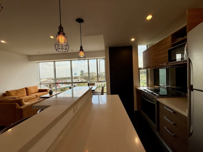 departamento amueblado y equipado en venta en av santa fe vista a la mexicana