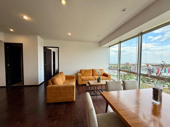 departamento amueblado y equipado en venta en av santa fe vista a la mexicana