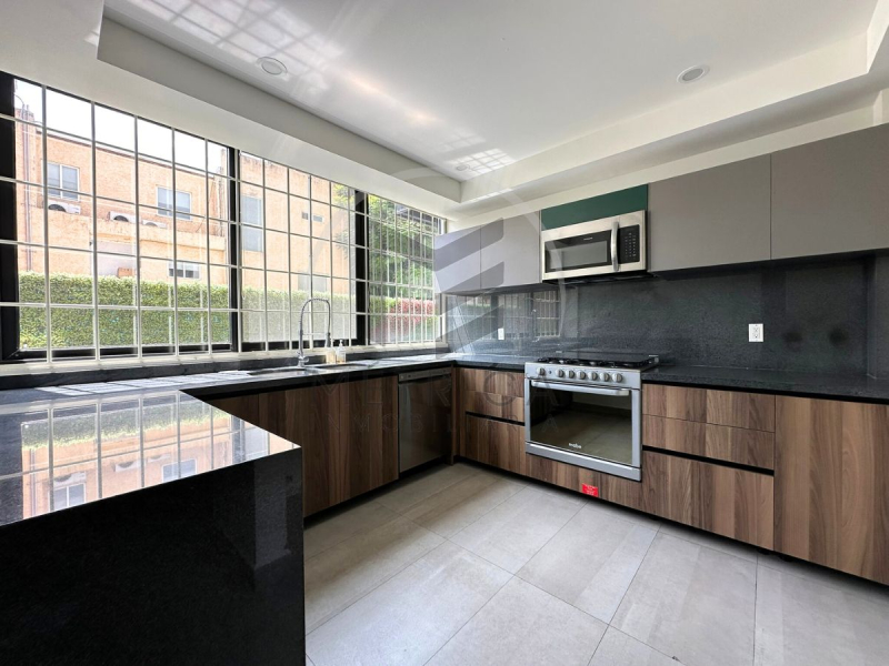 departamento en renta en polanco con amplios balcones: