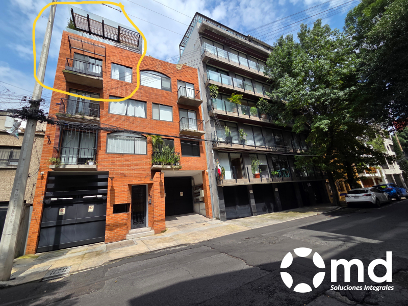 Renta Departamento Con Roof Garden Privado En Colonia Cuauhtémoc