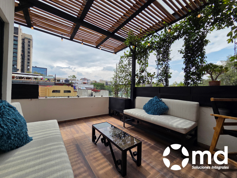 Renta Departamento Con Roof Garden Privado En Colonia Cuauhtémoc