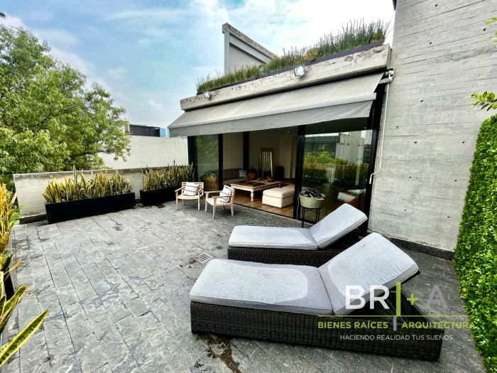 renta de PH con terraza en Polanco