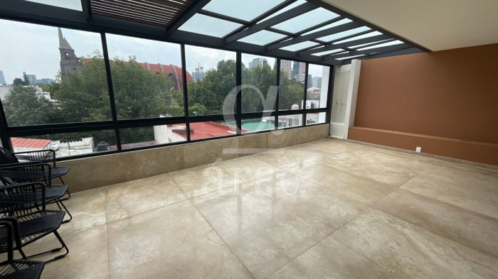 departamento con super terraza en renta en polanco