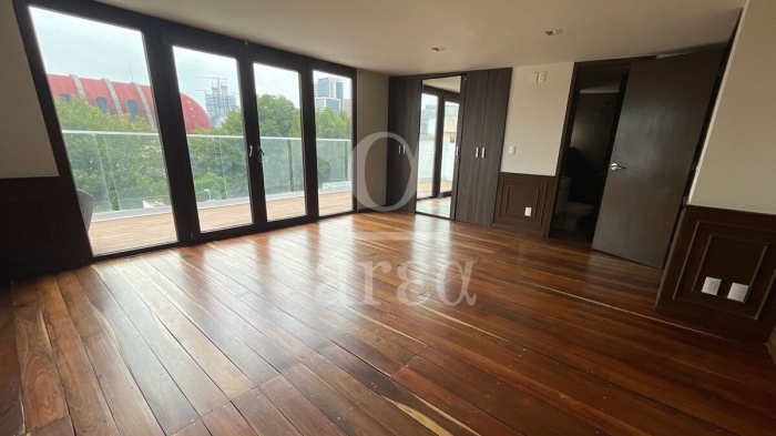 departamento con super terraza en renta en polanco