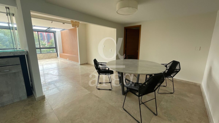 departamento con super terraza en renta en polanco