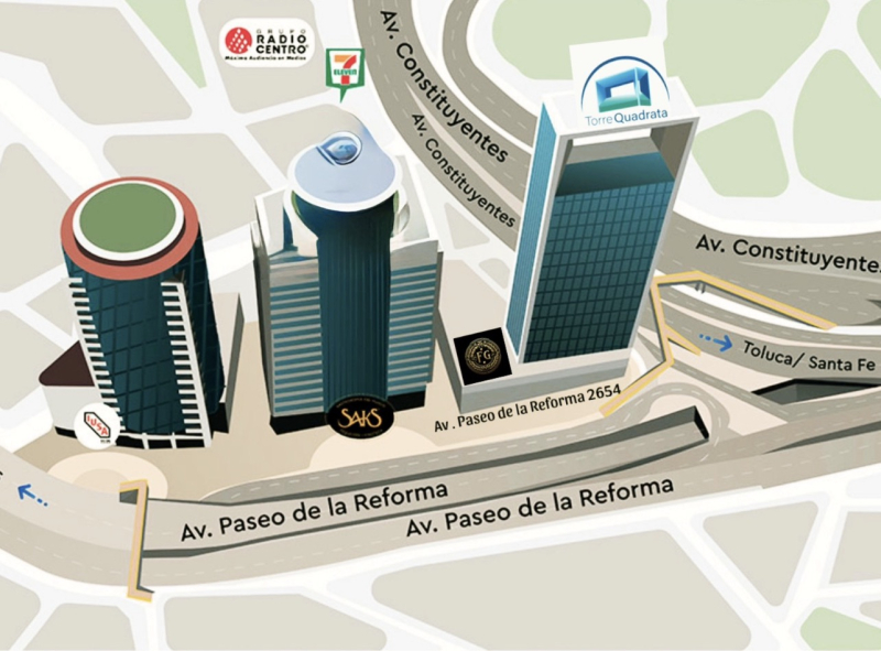 oficinas premium en renta en paseo de la reforma, lomas altas