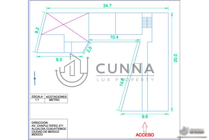 TERRENO MIXTO H/10/20/Z AV. CHAPULTEPEC EN VENTA