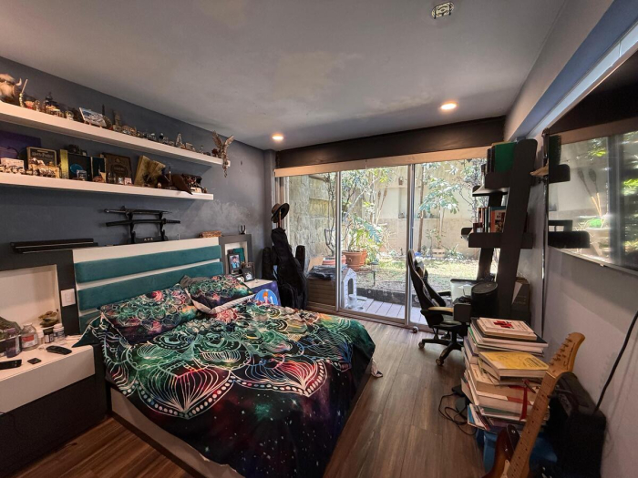 renta de departamento garden en polanco con terraza y jardín dos niveles