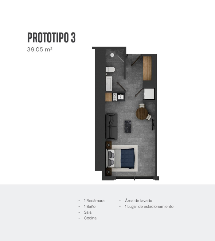 DEPARTAMENTO (LOFT), En VENTA, La Fragua, Tabacalera, Cuauhtémoc