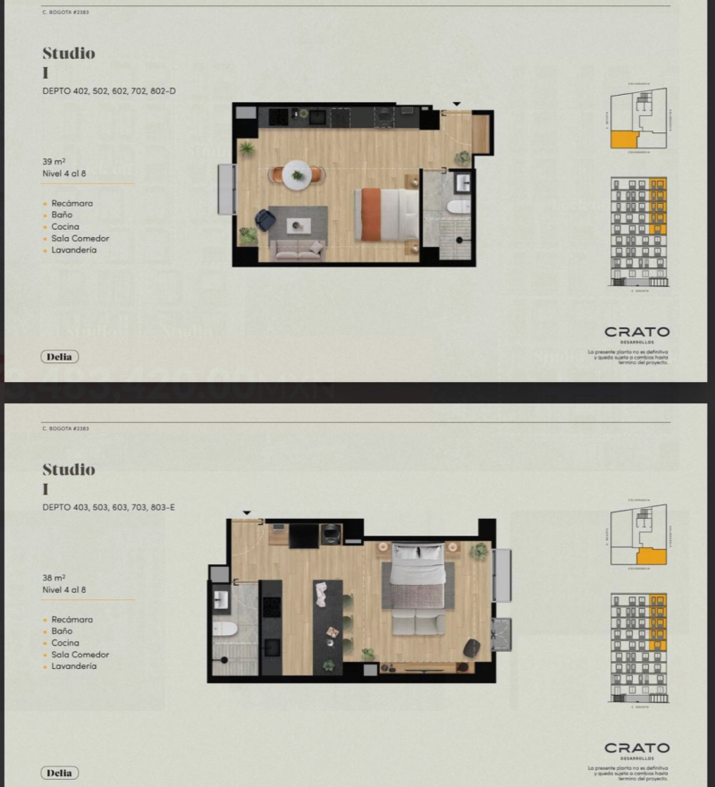 Departamentos En Preventa En Torre Delia Providencia