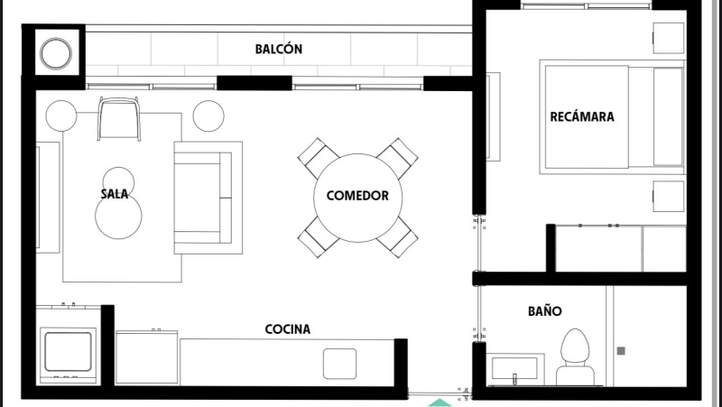 Renta Departamento Con Balcón A Estrenar En San Rafael