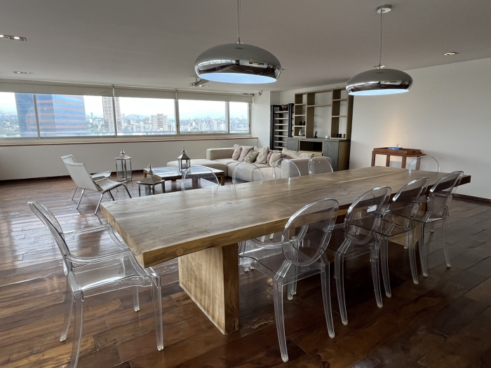 departamento amueblado en renta en palmas camerún lomas de chapultepec 