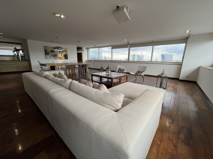 departamento amueblado en renta en palmas camerún lomas de chapultepec 