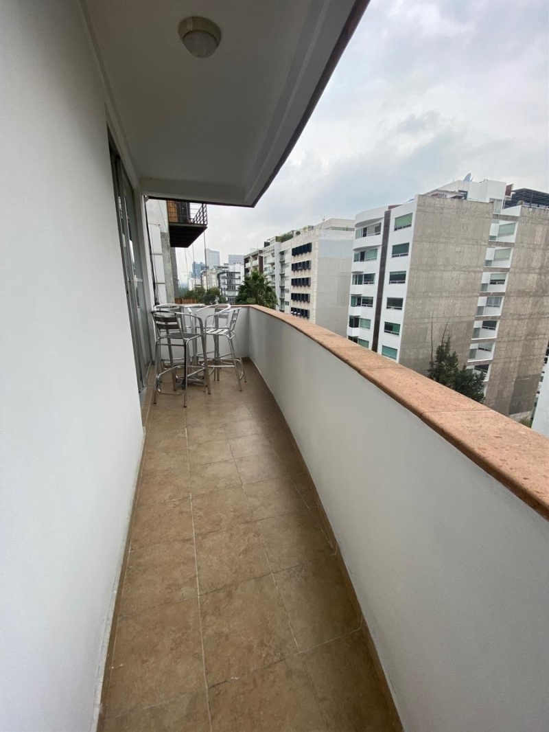 departamento en renta en polanco amueblado con balcón 