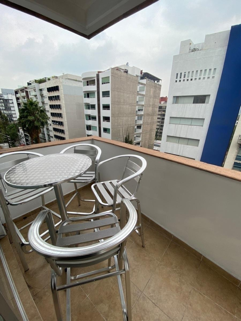 departamento en renta en polanco amueblado con balcón 