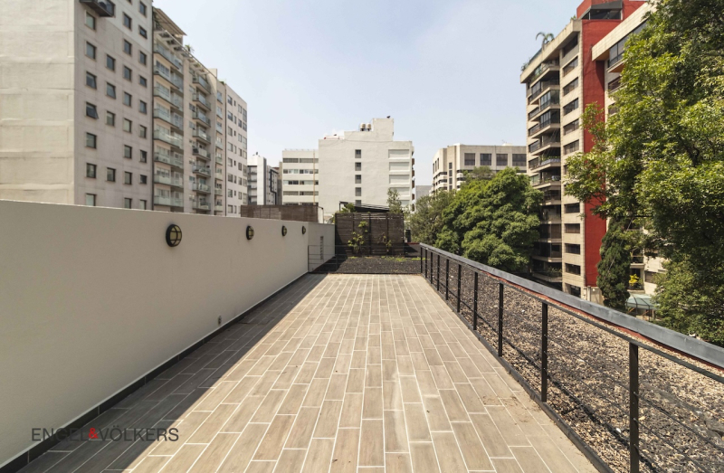 Renta Departamento Con Roof Top En Polanco  311 M2, 1 Rec, 2.5 B. 4 Est.