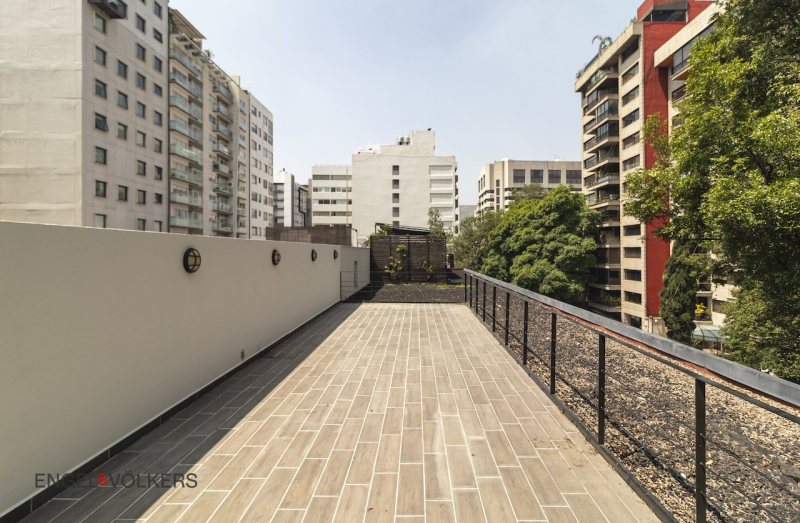 Renta Departamento Con Roof Top En Polanco  311 M2, 1 Rec, 2.5 B. 4 Est.