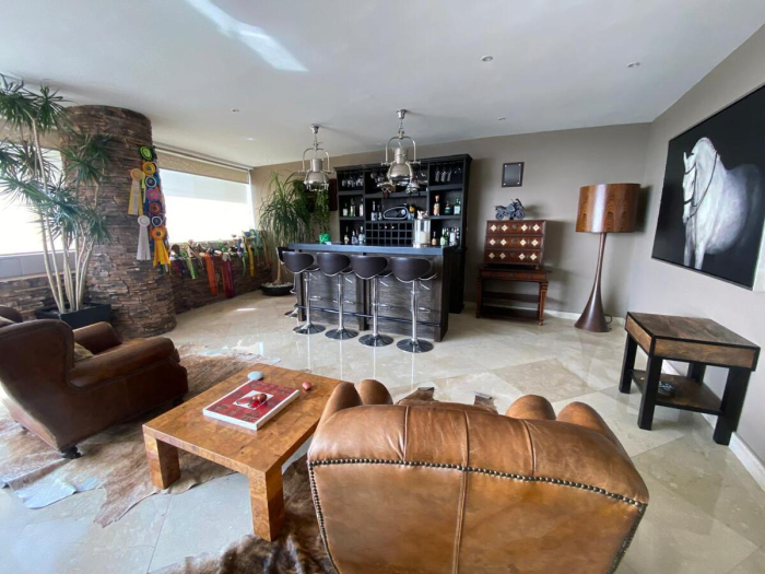 amueblado departamento  renta en santa fe