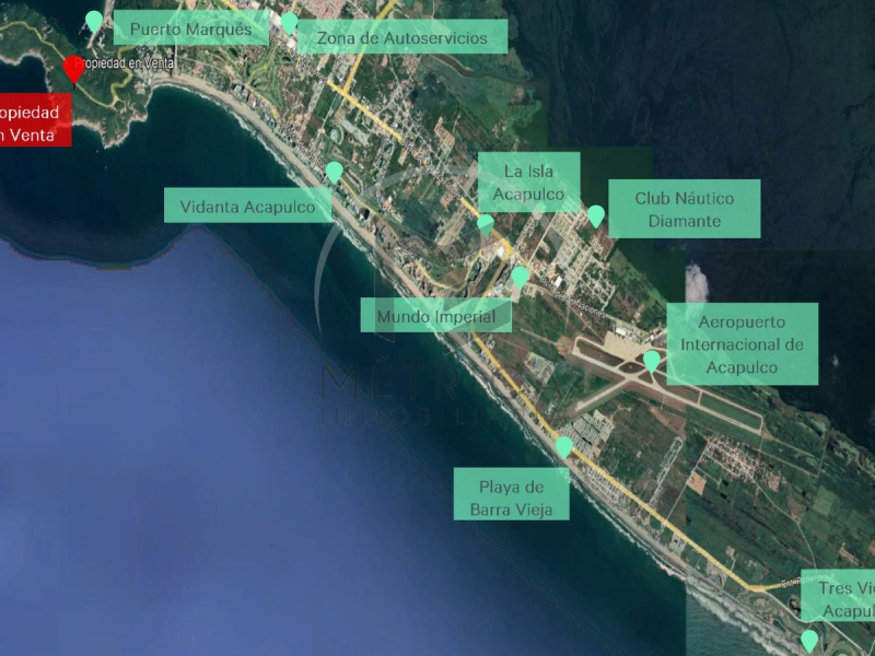 terreno en venta en blvd. cabo marqués, punta diamante, acapulco