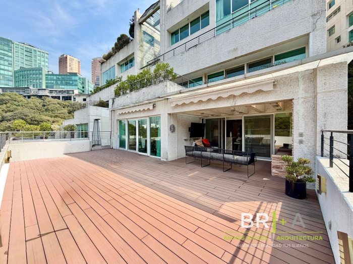 departamento en venta con terraza en bosques de las lomas