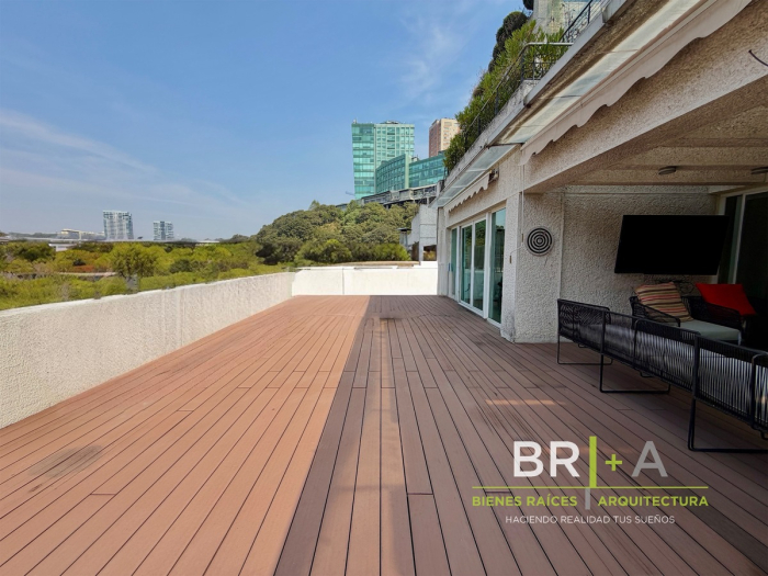 departamento en venta con terraza en bosques de las lomas