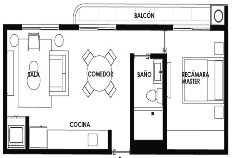 Renta Departamento A Estrenar Con Balcón En San Rafael