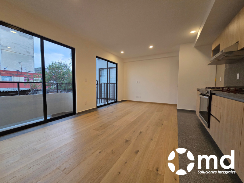 Renta Departamento A Estrenar Con Balcón En San Rafael