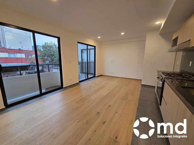 Renta Departamento A Estrenar Con Balcón En San Rafael