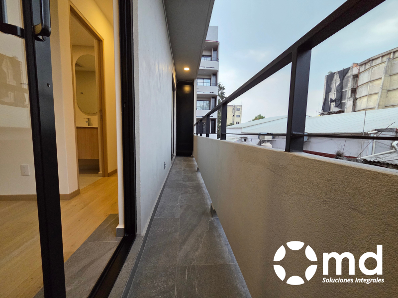 Renta Departamento A Estrenar Con Balcón En San Rafael