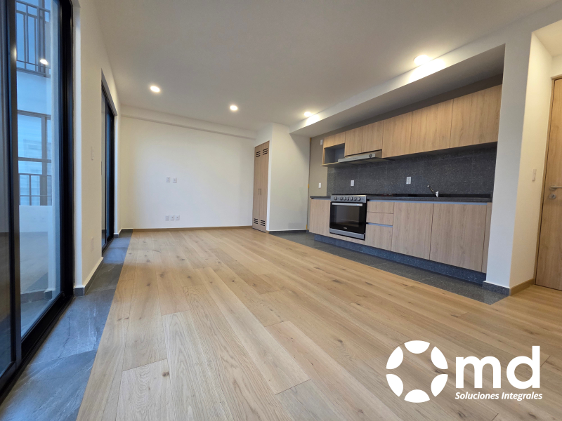 Renta Departamento A Estrenar Con Balcón En San Rafael