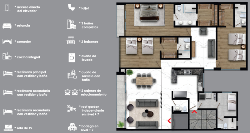 preventa departamentos en l. de tecamachalco, fuente de juventud