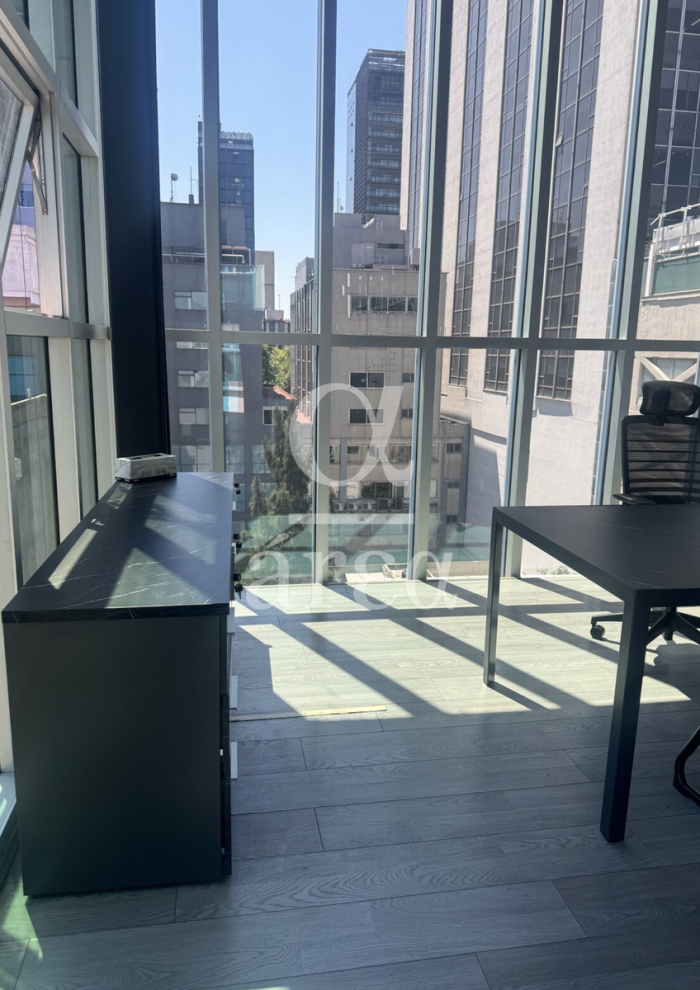 oficina amueblada o sin amueblar en renta a una cuadra de reforma