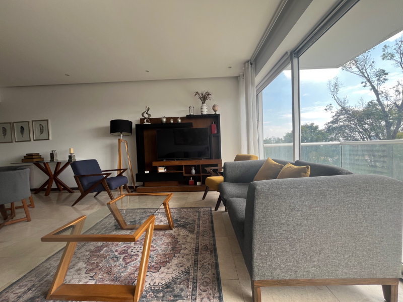 Departamento Amueblado En Renta Central Park Guadalajara  1 Recámara Y Estudio