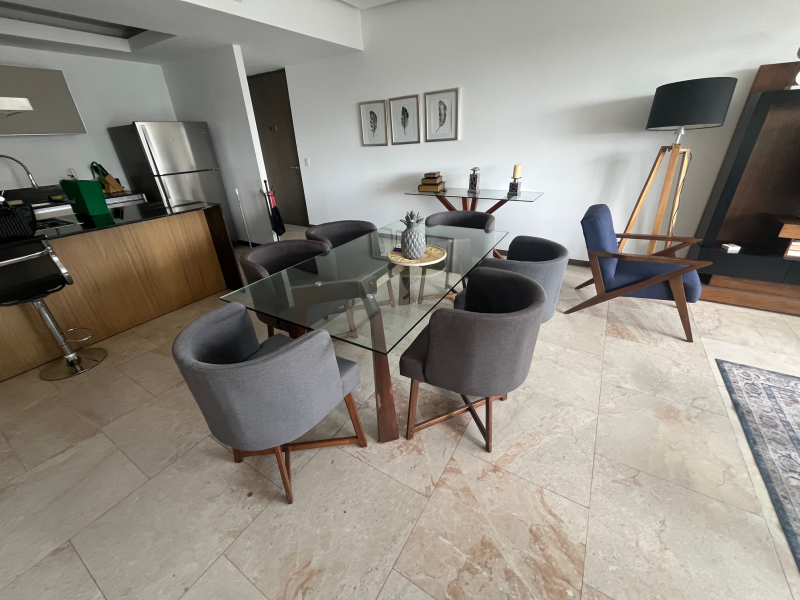 Departamento Amueblado En Renta Central Park Guadalajara  1 Recámara Y Estudio