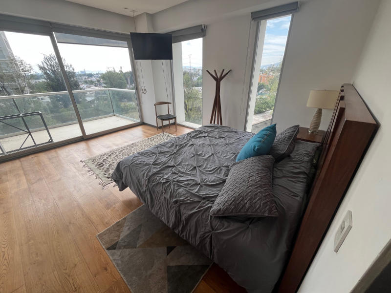 Departamento Amueblado En Renta Central Park Guadalajara  1 Recámara Y Estudio