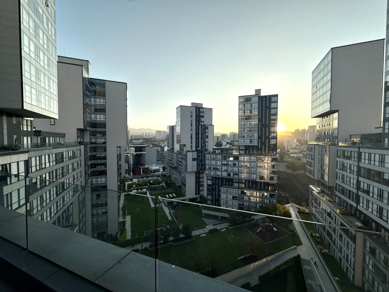 departamento en renta en central park interlomas con terraza: