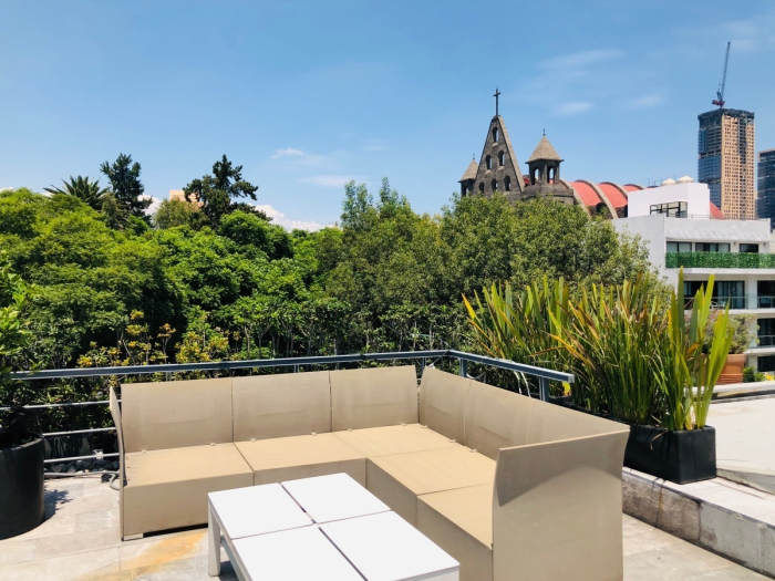 departamento penthouse con terraza en renta en polanco