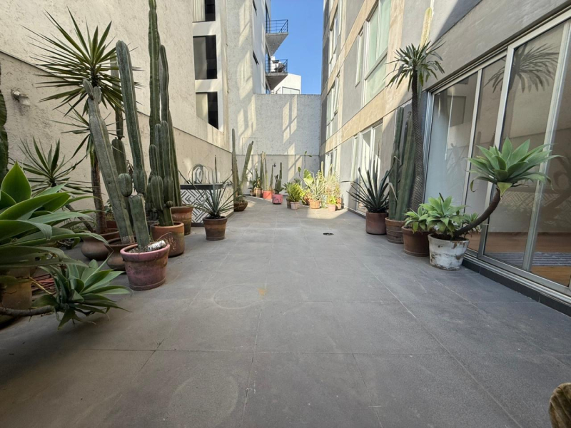 departamento garden con terraza en venta - nuevo león - condesa 