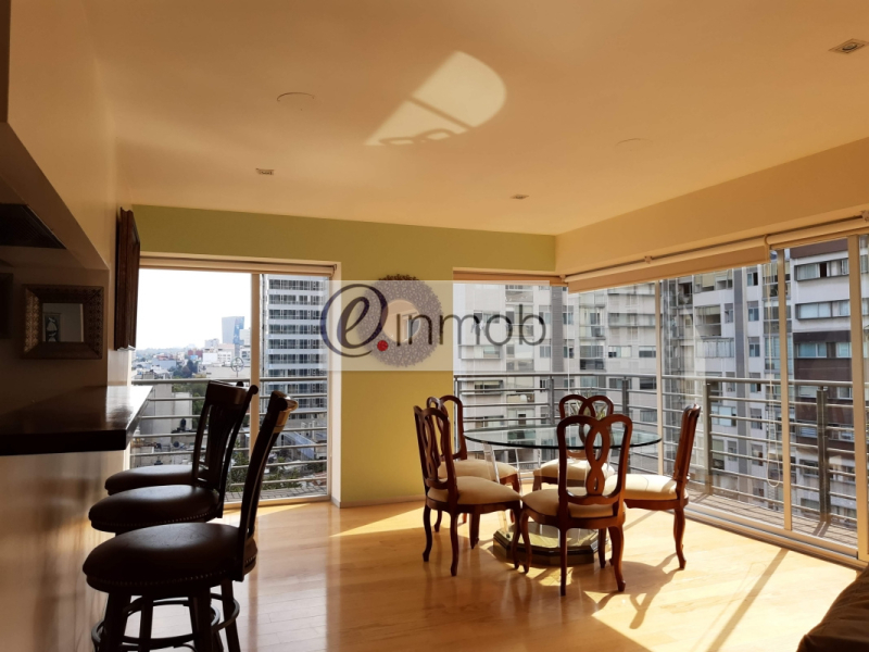 renta departamento amueblado, ampliación granada.