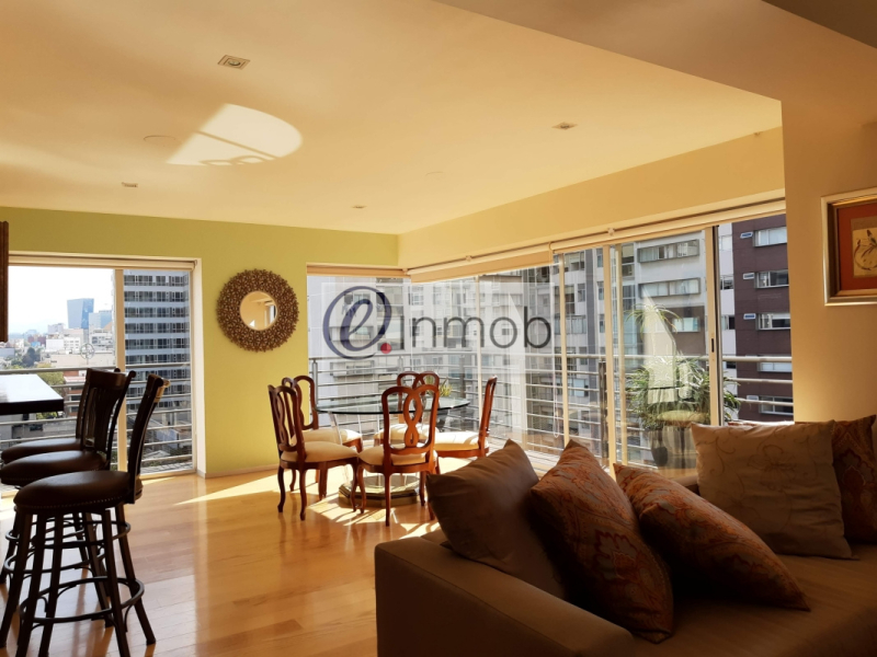 renta departamento amueblado, ampliación granada.