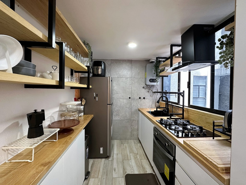 departamento amueblado y equipado en venta en col. cuauhtémoc: