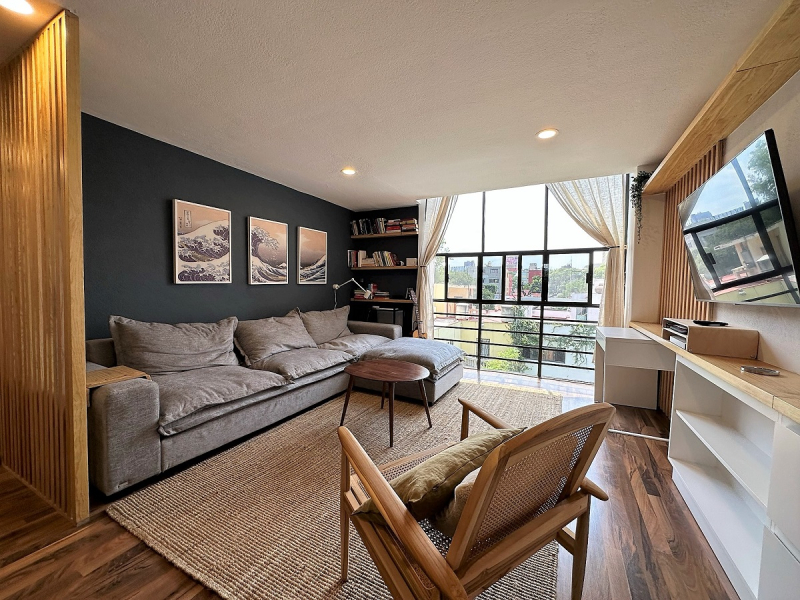 departamento amueblado y equipado en venta en col. cuauhtémoc: