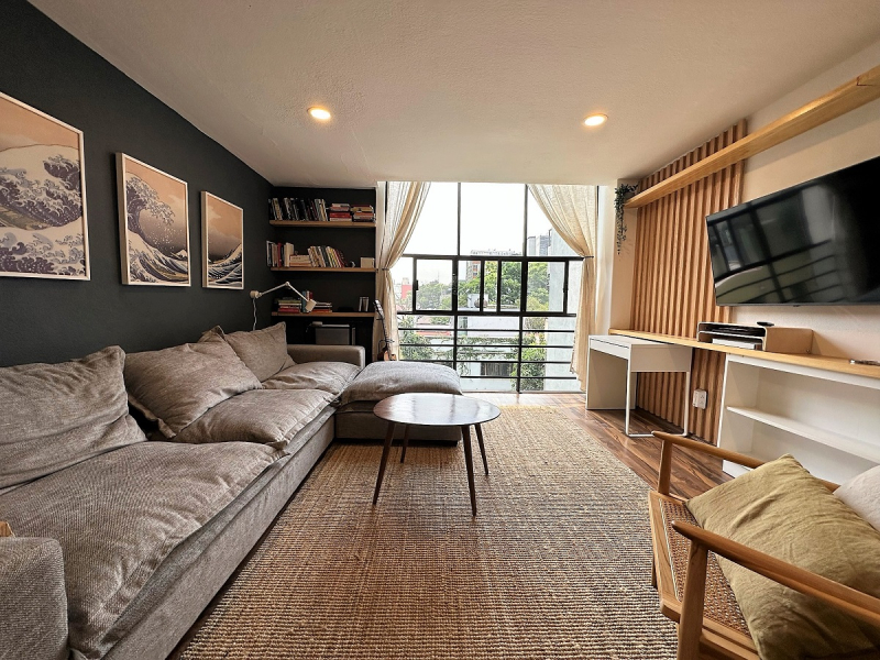 departamento amueblado y equipado en venta en col. cuauhtémoc: