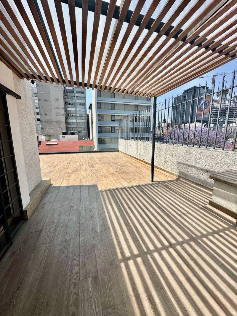 departamento en renta en polanco con terraza
