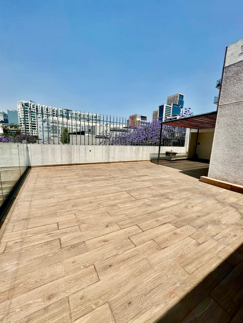 departamento en renta en polanco con terraza