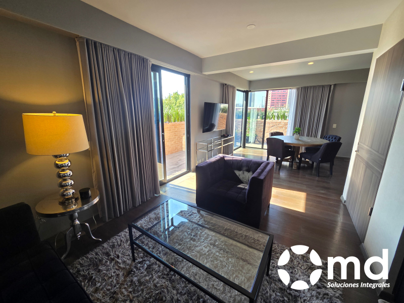 departamento amueblado en renta en cuauhtémoc