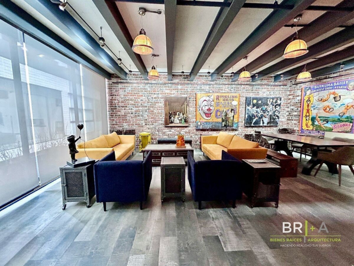 renta departamento  amueblado ph en polanco